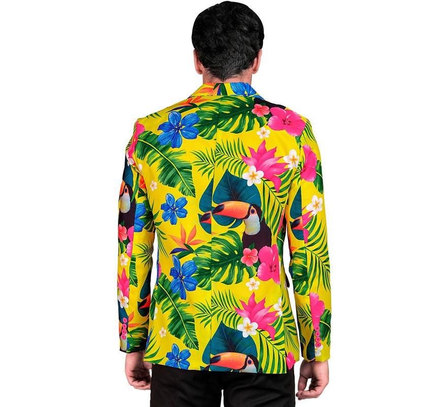 Translation missing: de.Chaqueta Fiesta Tropical amarillo para hombre
