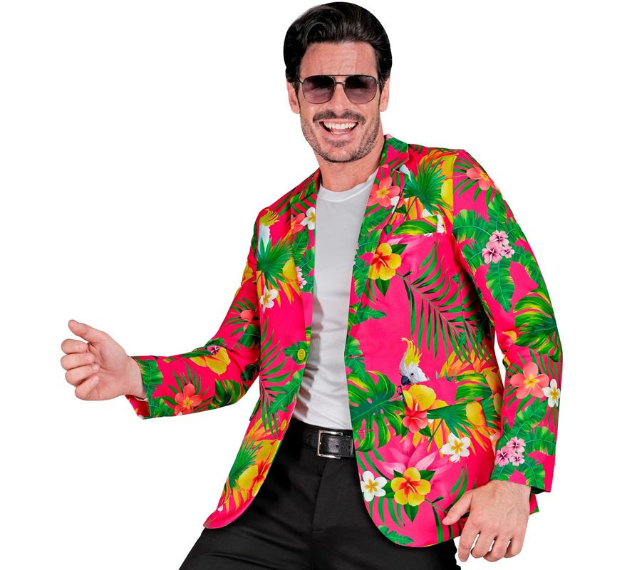 Chaqueta Fiesta Tropical fucsia para hombre
