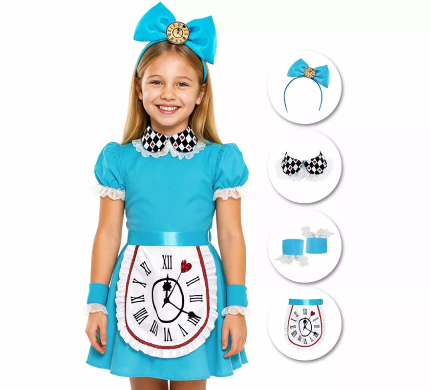 Translation missing: de.Disfraz o Kit de Alicia en el País de las Maravillas para niña