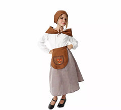 Herbstliches Kastanienbaum-Kostüm oder Set für Mädchen