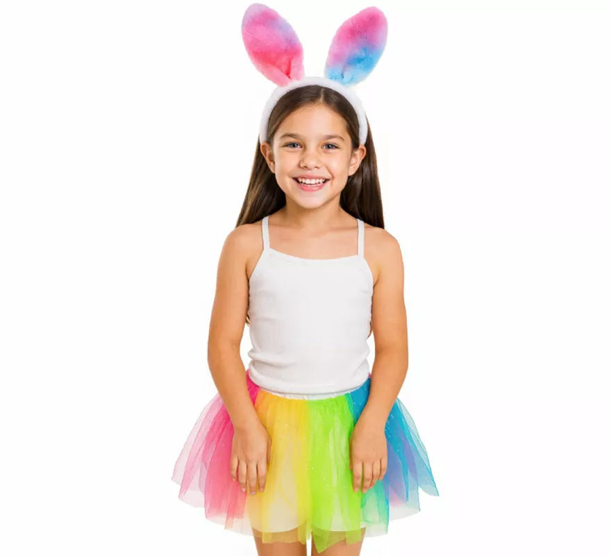 Translation missing: de.Disfraz o Kit de Conejo multicolor para niña