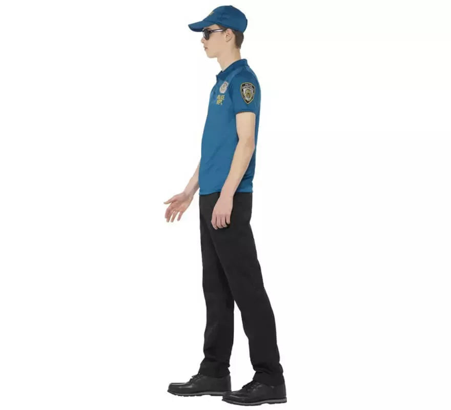 Translation missing: de.Disfraz o Kit de Policía para hombre: Camiseta, Gorra y gafas