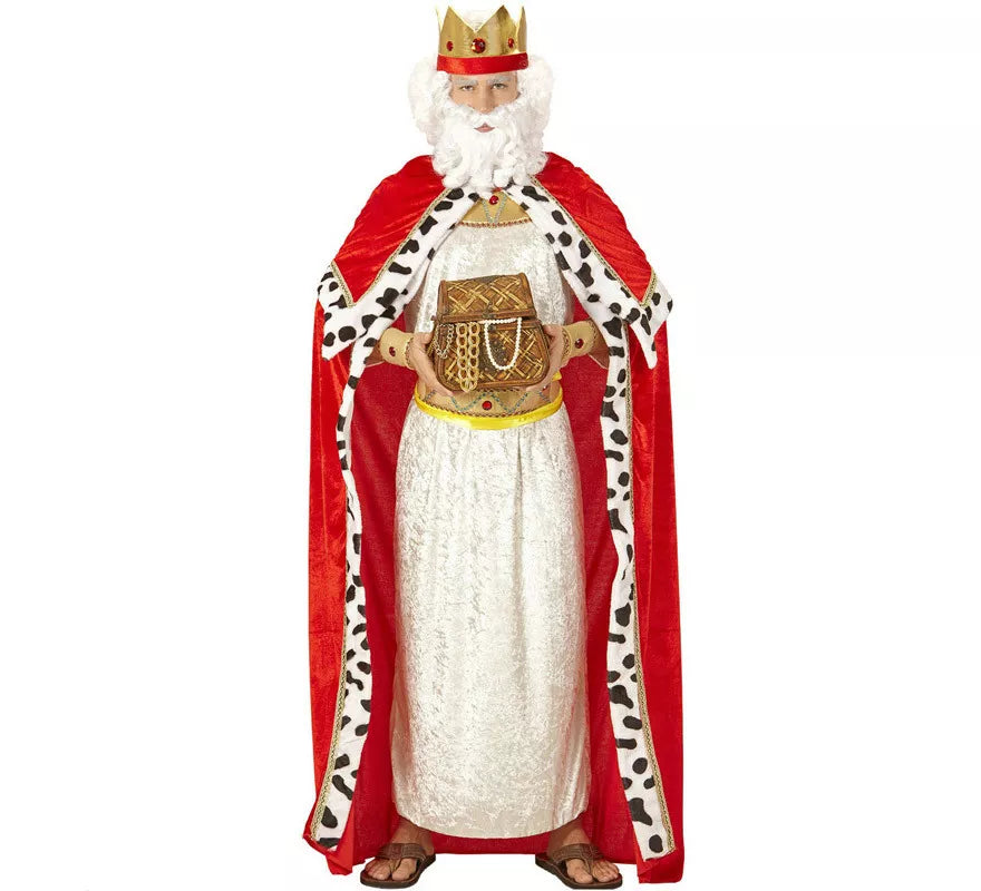 Translation missing: de.Disfraz o Kit de Rey Mago Gaspar o Medieval para hombre: Capa y Corona