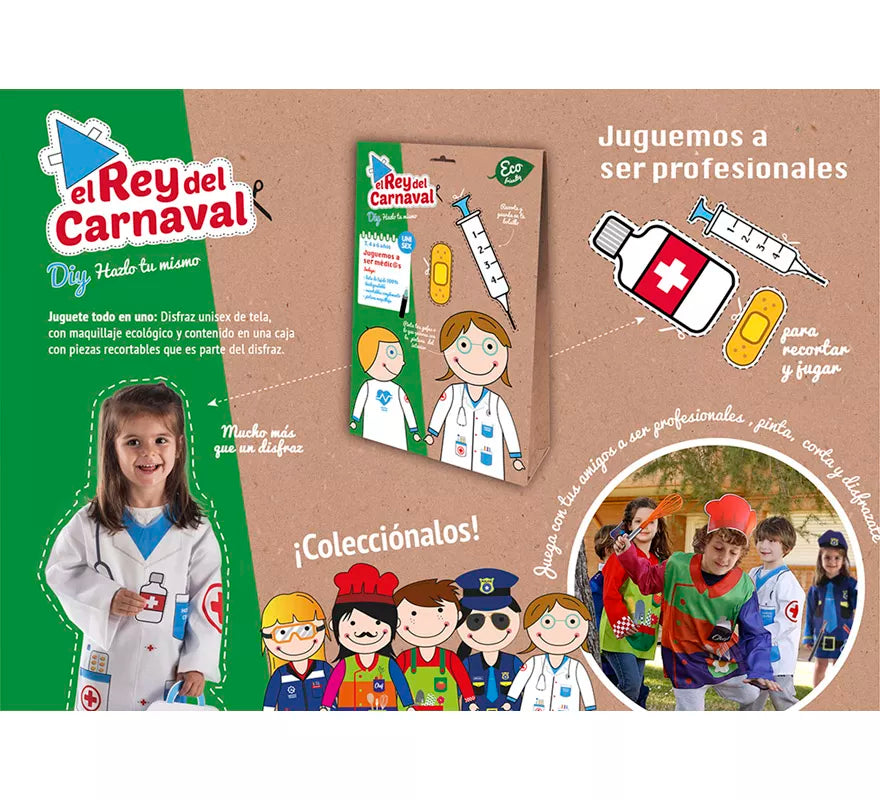 Translation missing: de.Disfraz o Kit DIY Hazlo tú mismo de Médico para niños