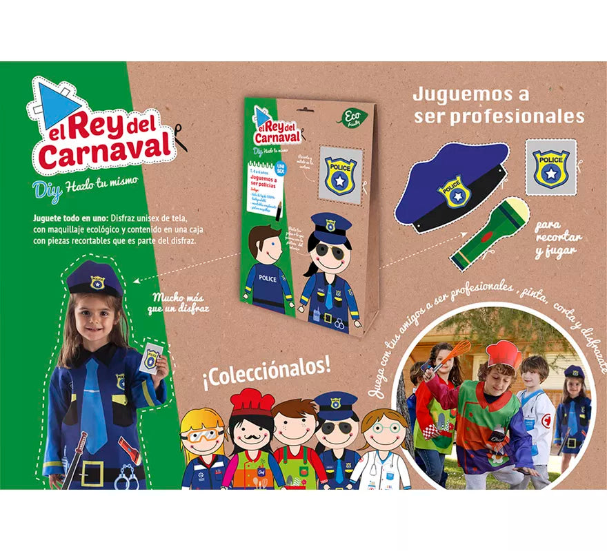 Translation missing: de.Disfraz o Kit DIY Hazlo tú mismo de Policía para niños