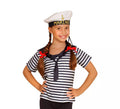 Disfraz o Kit Marinero Clásico a Rayas Infantil: Camiseta y Gorra