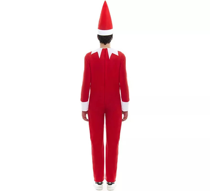 Translation missing: de.Disfraz o Maillot de Elfo travieso de la Navidad con gorro para adulto
