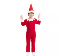 Frecher Weihnachtself Kostüm oder Jersey mit Mütze für Kinder