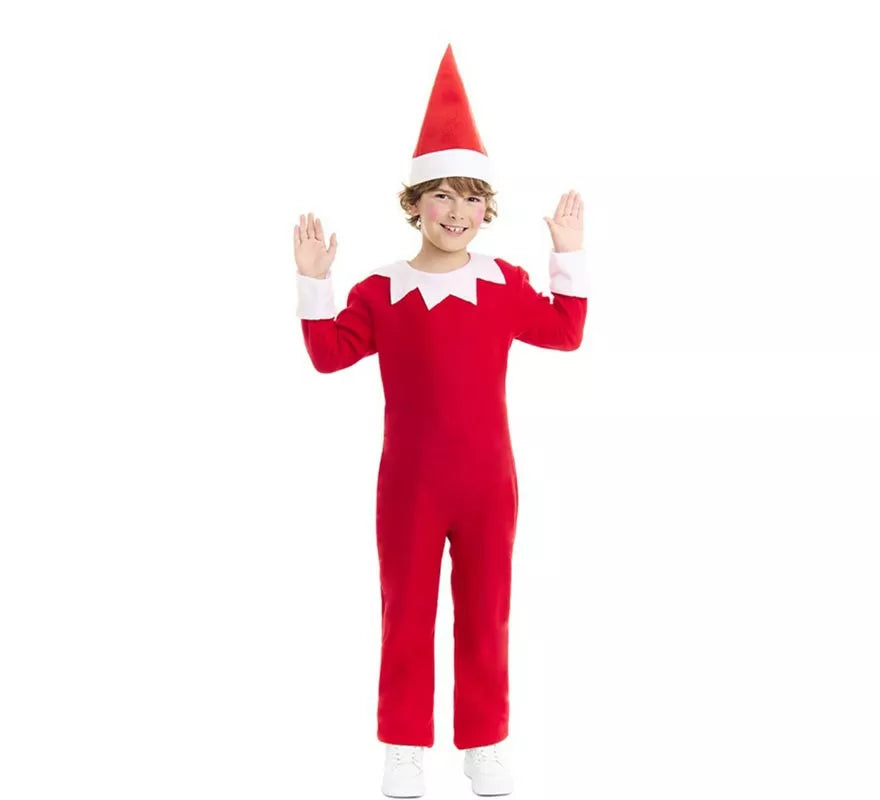 Translation missing: de.Disfraz de Elfo travieso de la Navidad con gorro para niños