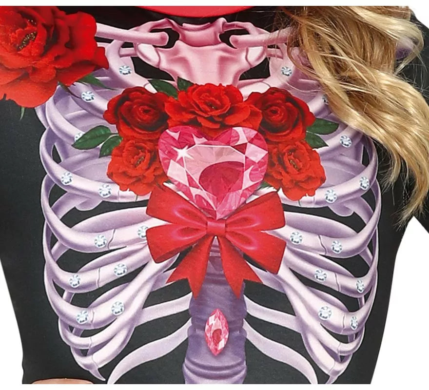 Disfraz o Mono Catrina Floreado para niña