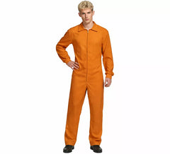 Orangefarbenes Arbeiterkostüm oder Overall für Herren