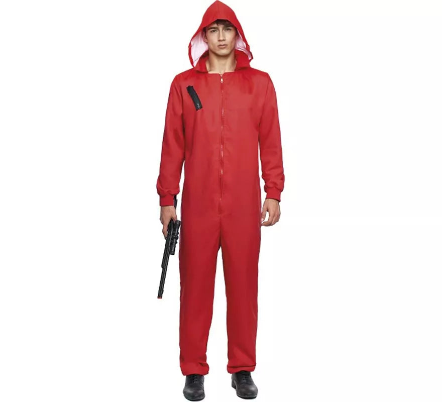 Translation missing: de.Disfraz o Mono trabajador rojo para hombre