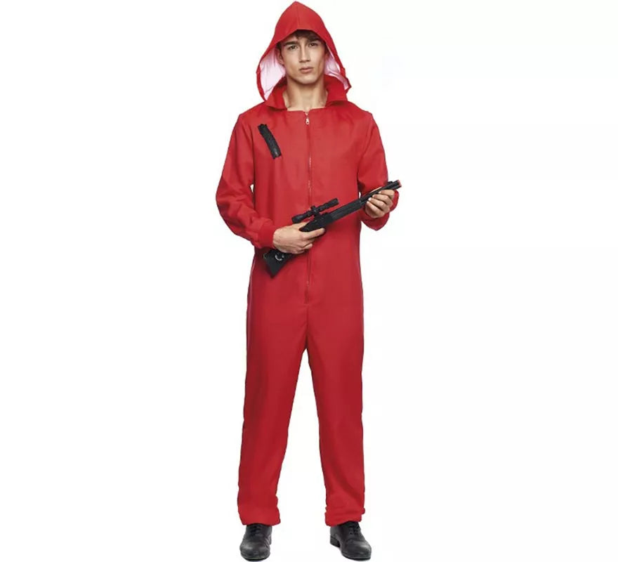 Translation missing: de.Disfraz o Mono trabajador rojo para hombre