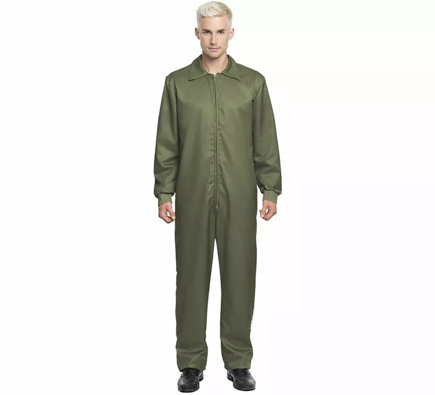 Translation missing: de.Disfraz o Mono trabajador verde caqui para hombre