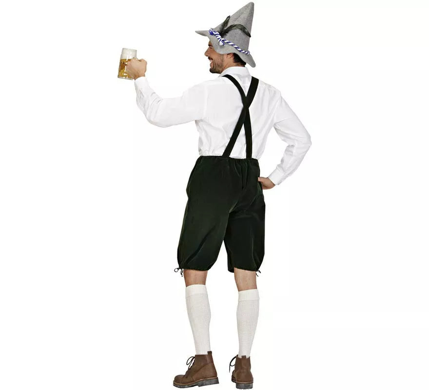 Translation missing: de.Disfraz o Peto Lederhosen de Bávaro oscuro para hombre