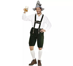 Dunkles bayerisches Lederhosenkostüm oder Brustpanzer für Herren