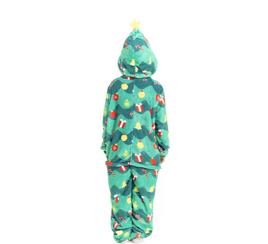 Translation missing: de.Disfraz o Pijama Árbol de Navidad con capucha para niños