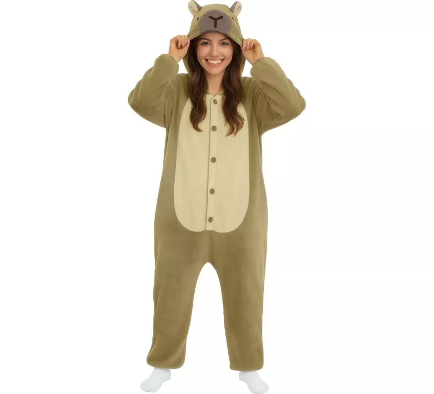 Translation missing: de.Disfraz o Pijama de Capibara para mujer