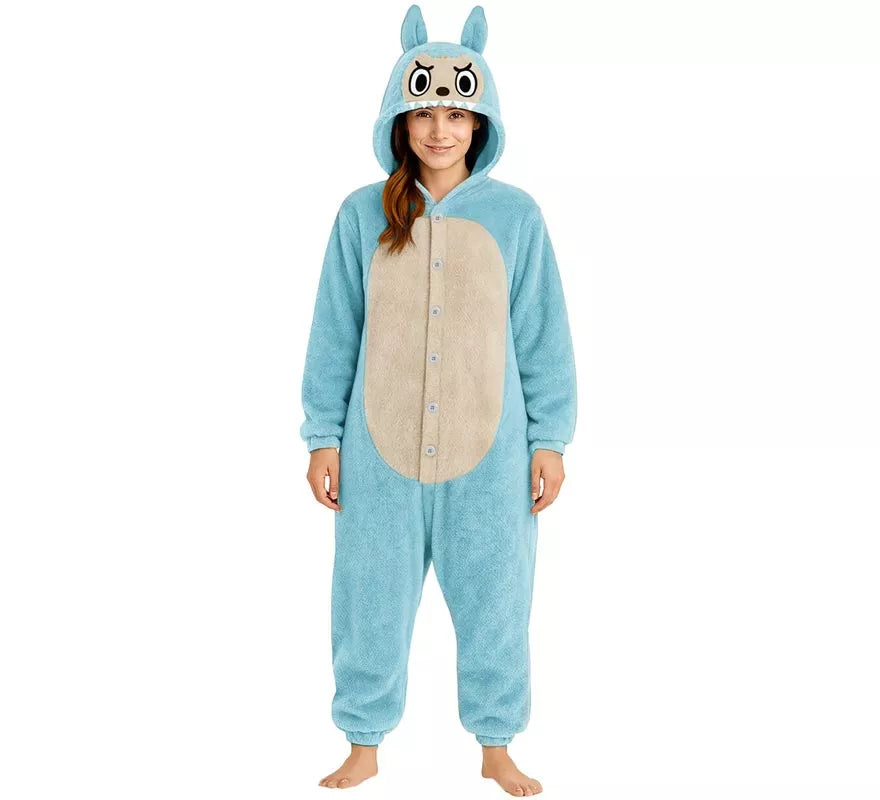 Translation missing: de.Disfraz o Pijama de Monstruo Lulú azul para mujer