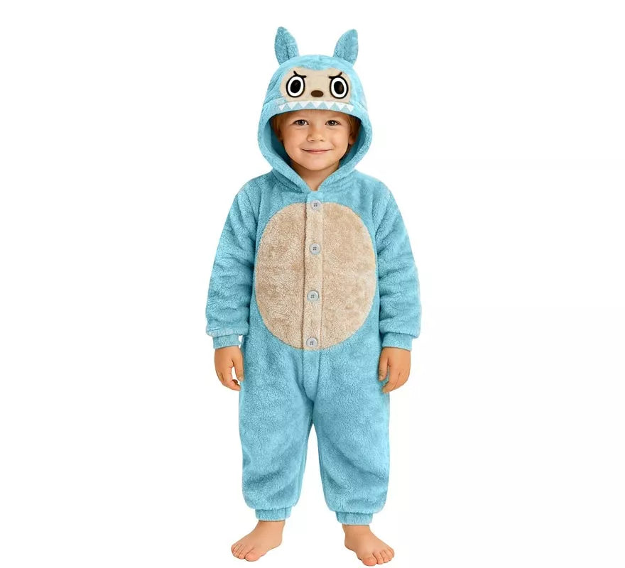 Translation missing: de.Disfraz o Pijama de Monstruo Lulú azul para niños
