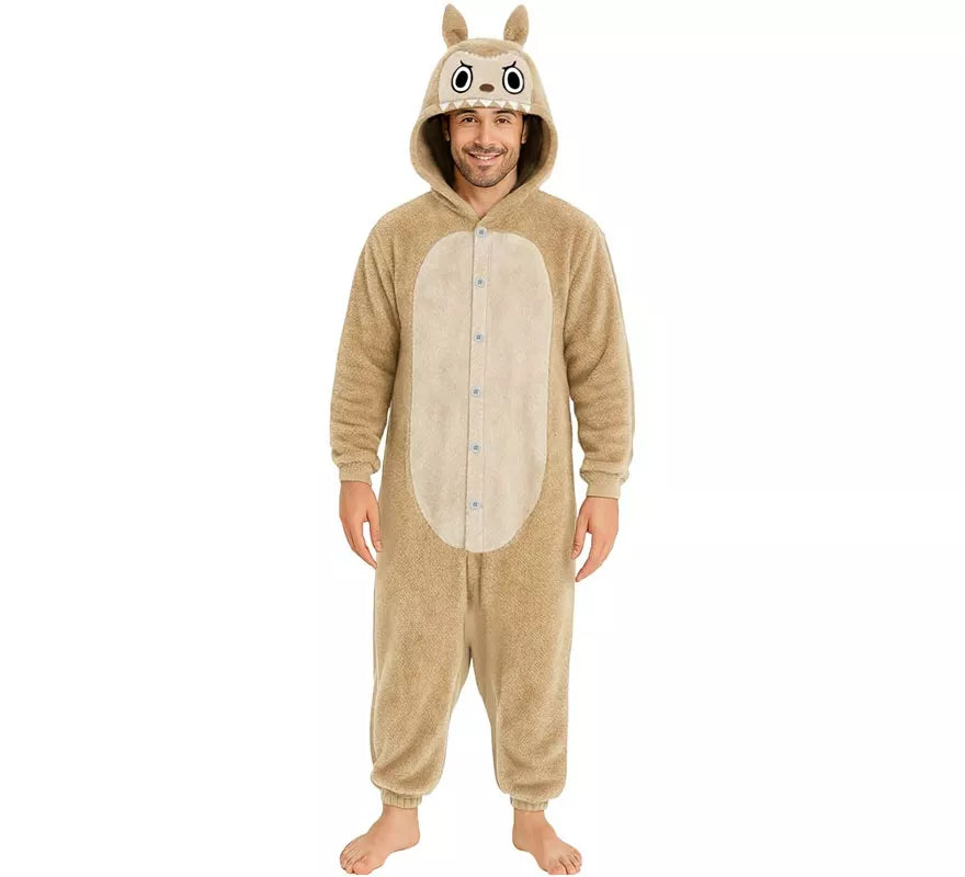 Translation missing: de.Disfraz o Pijama de Monstruo Lulú beige para hombre