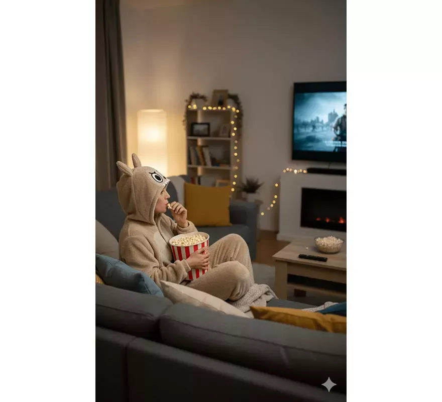 Disfraz o Pijama de Monstruo Lulú beige para mujer