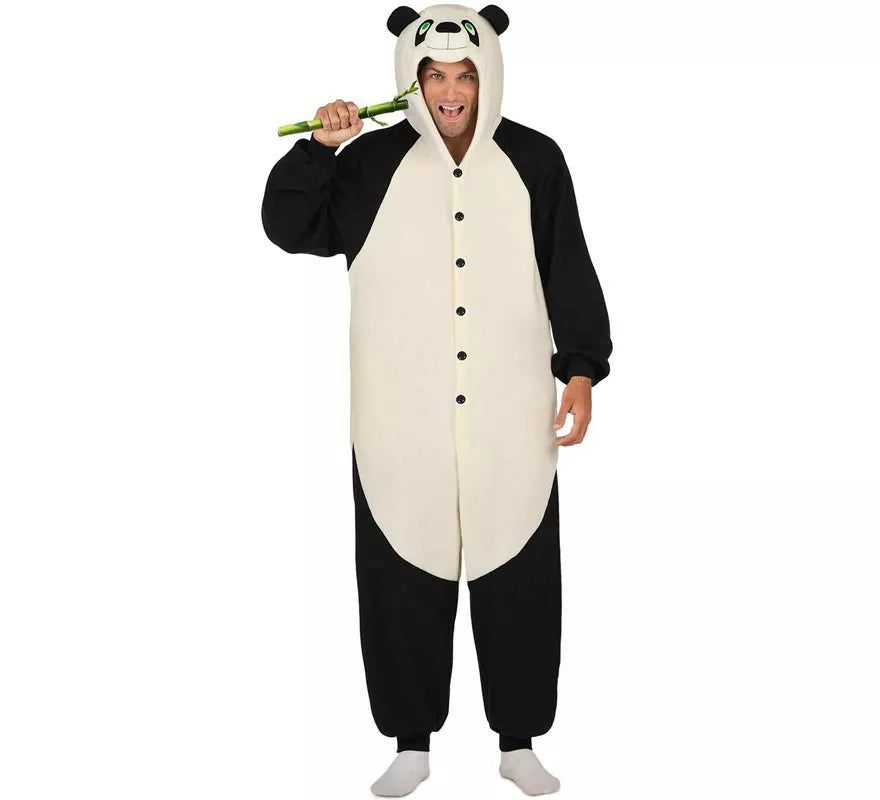 Translation missing: de.Disfraz o Pijama de Oso Panda con capucha para adulto