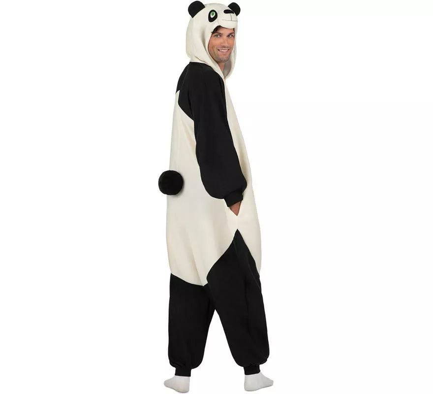 Translation missing: de.Disfraz o Pijama de Oso Panda con capucha para adulto