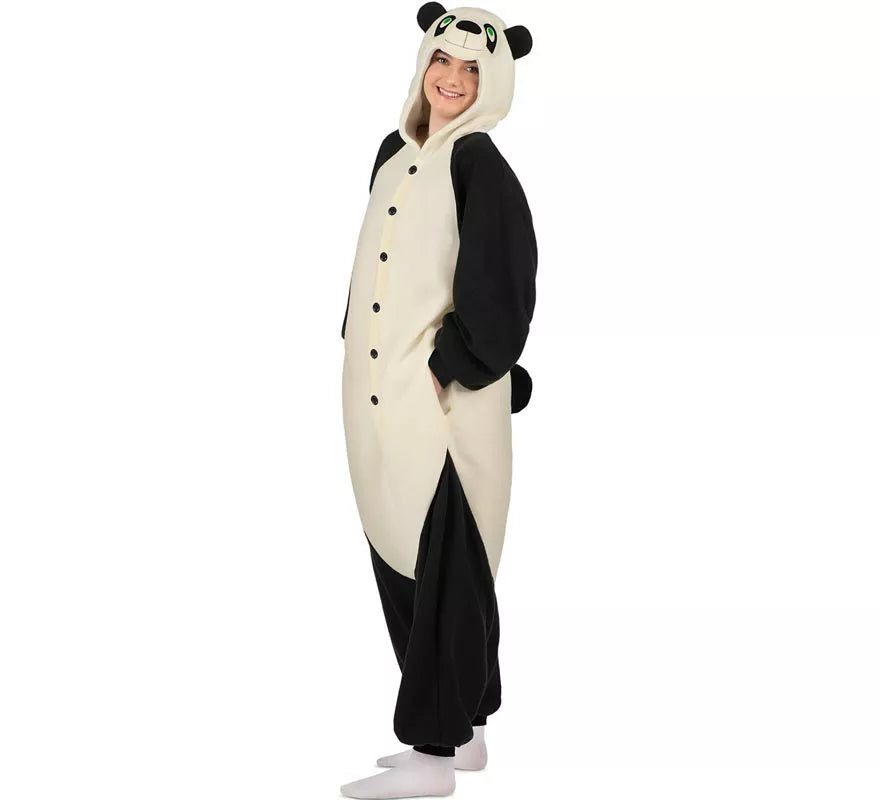 Translation missing: de.Disfraz o Pijama de Oso Panda con capucha para adulto