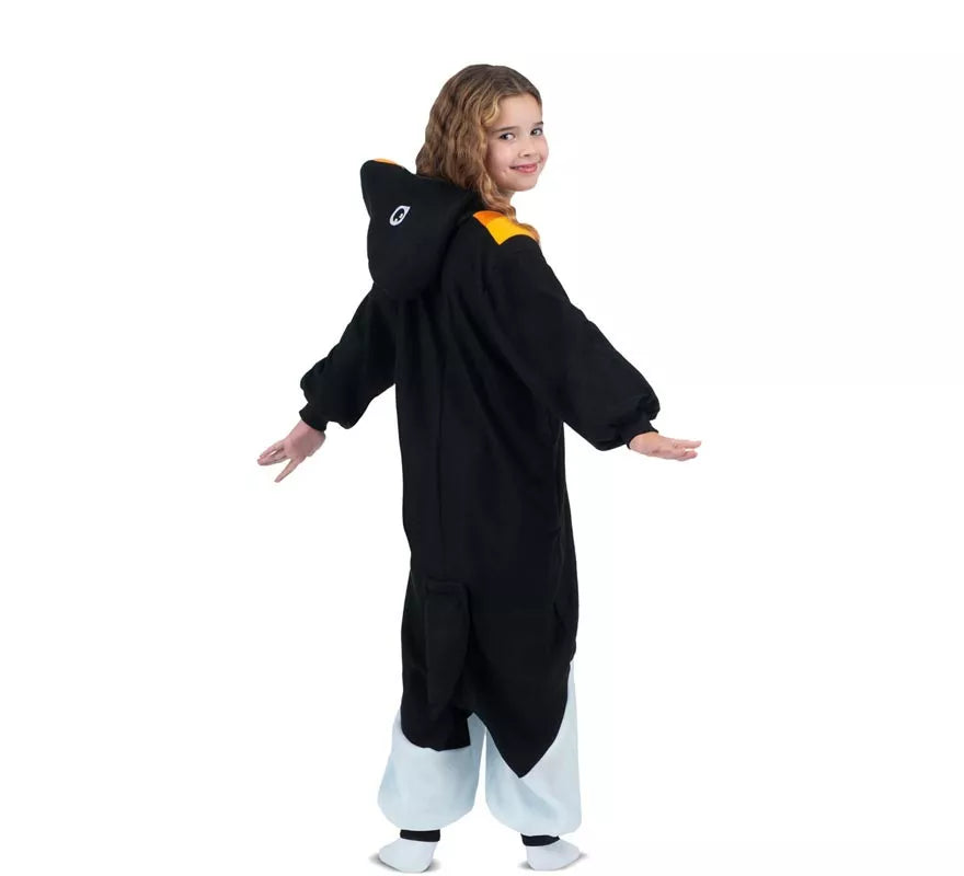 Disfraz o Pijama de Pingüino con capucha para niños