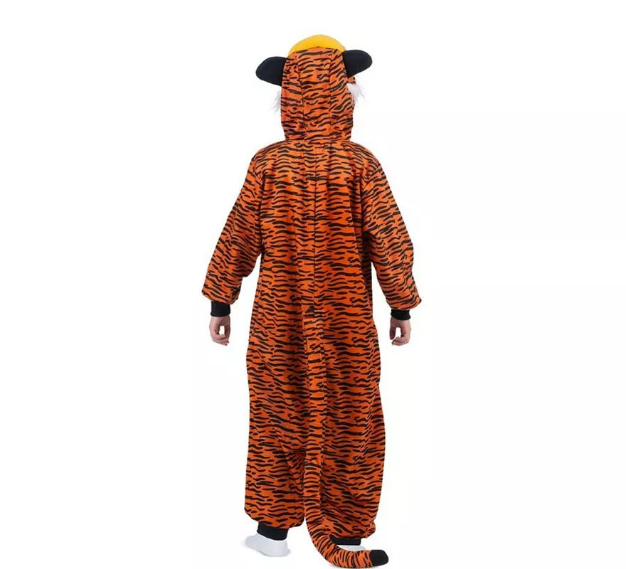 Translation missing: de.Disfraz o Pijama de Tigre oscuro con capucha para niños