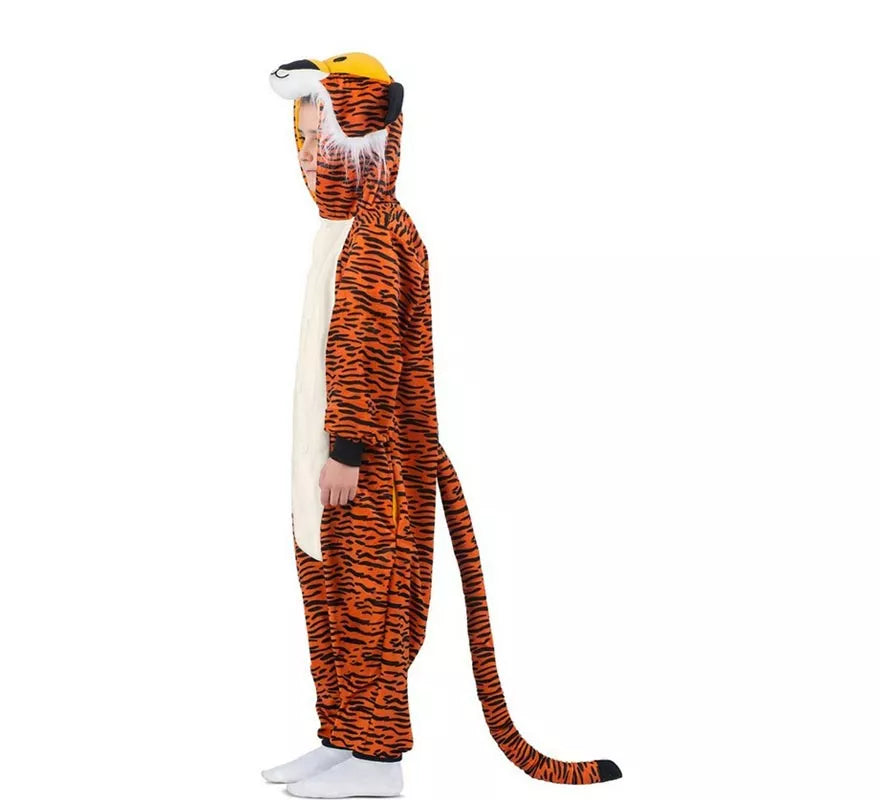Translation missing: de.Disfraz o Pijama de Tigre oscuro con capucha para niños