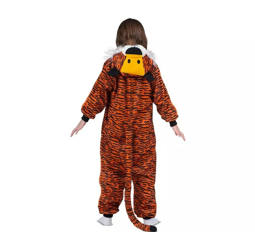 Translation missing: de.Disfraz o Pijama de Tigre oscuro con capucha para niños