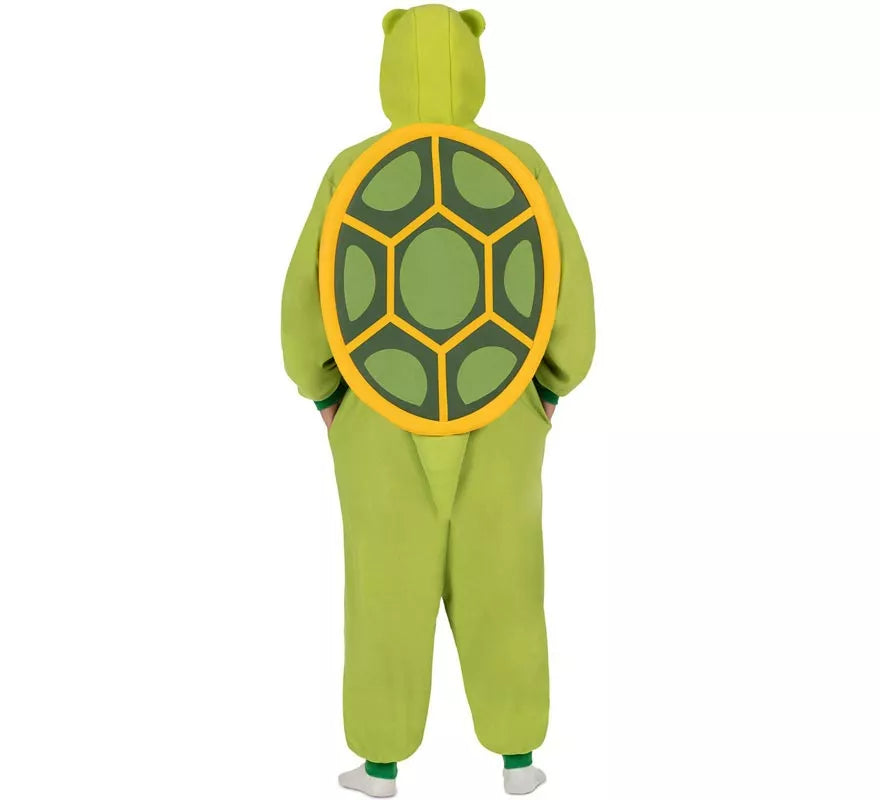 Translation missing: de.Disfraz o Pijama de Tortuga con capucha y cola para adulto