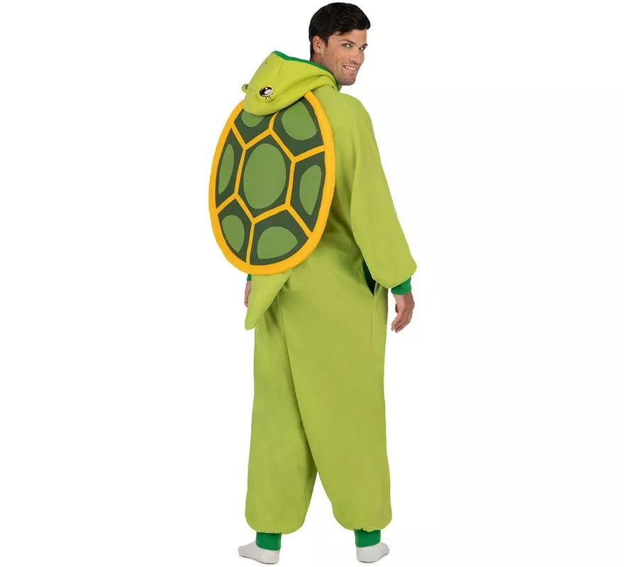 Translation missing: de.Disfraz o Pijama de Tortuga con capucha y cola para adulto