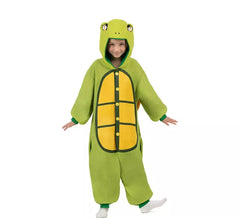 Schildkrötenkostüm oder Schlafanzug mit Kapuze und Schwanz für Kinder