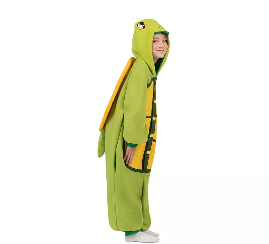 Translation missing: de.Disfraz o Pijama de Tortuga con capucha y cola para niños