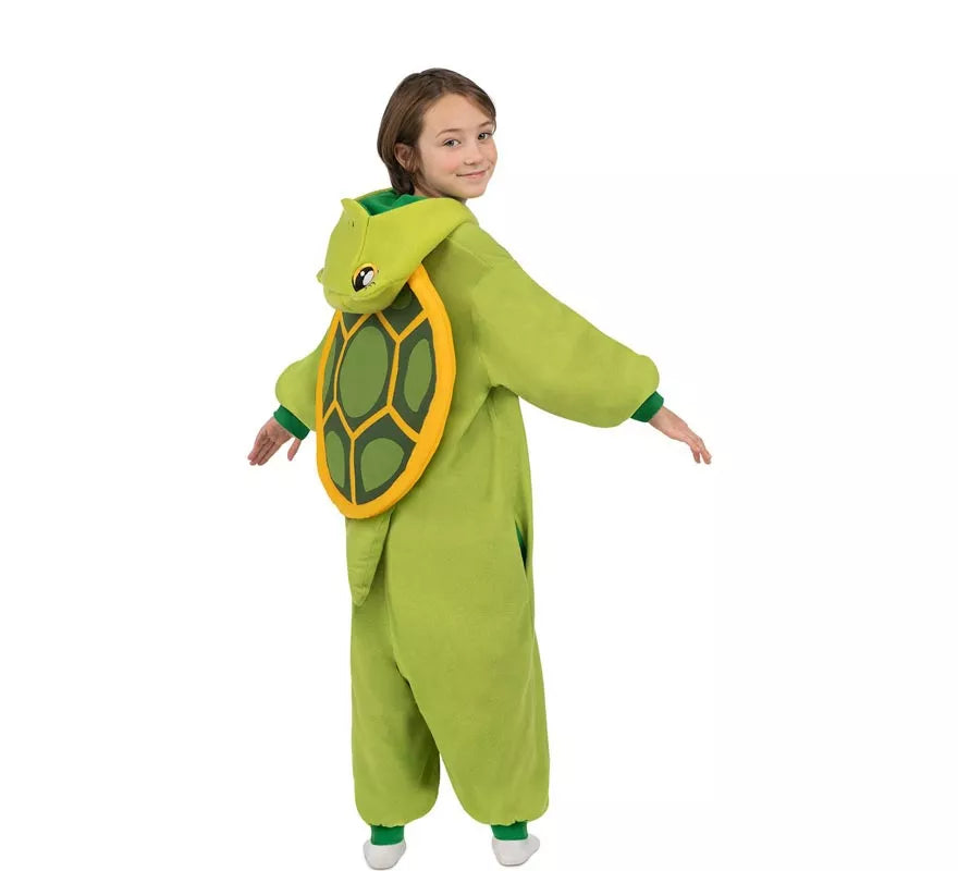 Translation missing: de.Disfraz o Pijama de Tortuga con capucha y cola para niños