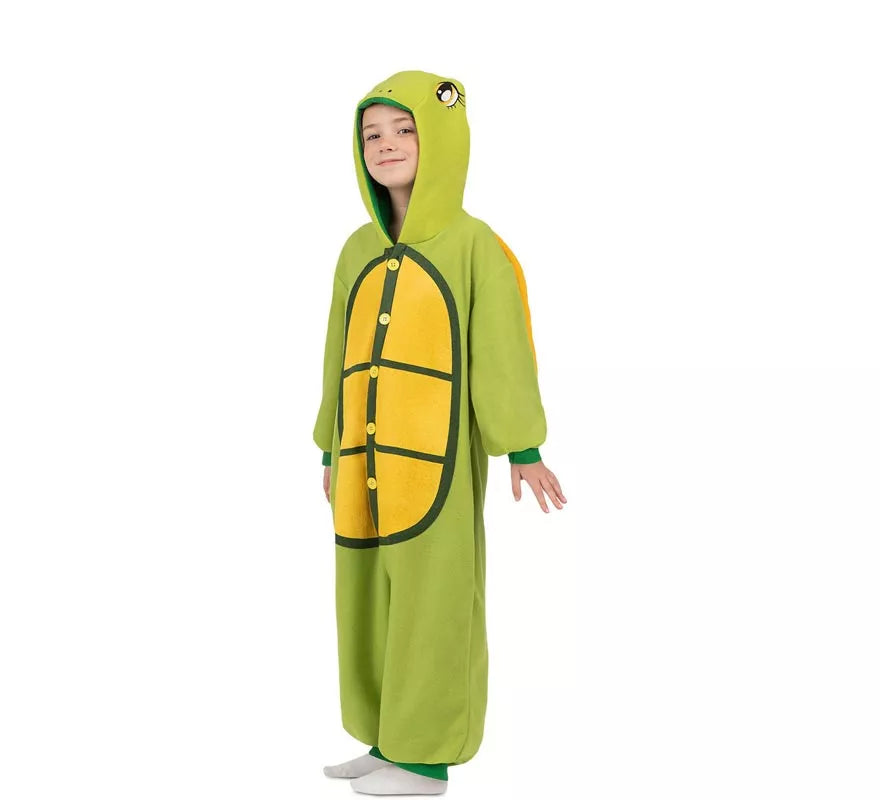 Translation missing: de.Disfraz o Pijama de Tortuga con capucha y cola para niños