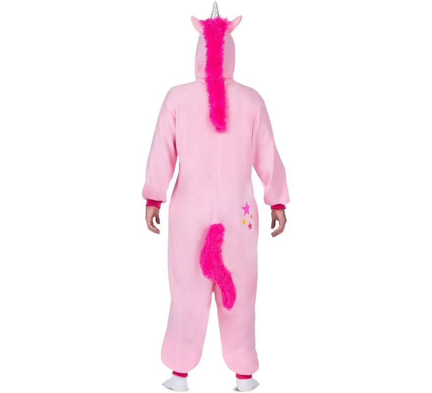 Translation missing: de.Disfraz o Pijama de Unicornio rosa con capucha para adulto