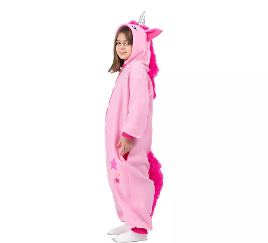 Translation missing: de.Disfraz o Pijama de Unicornio rosa con capucha para niños