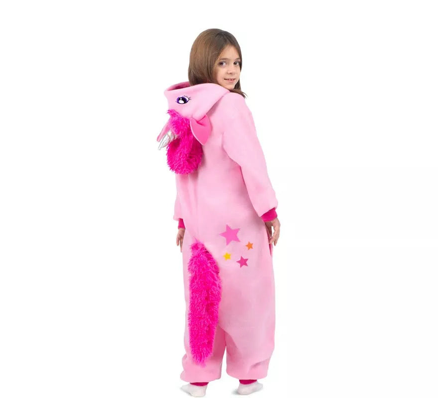 Translation missing: de.Disfraz o Pijama de Unicornio rosa con capucha para niños