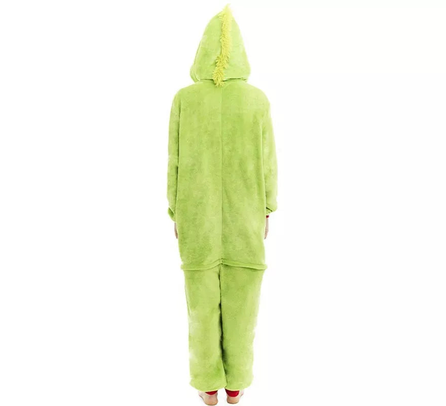 Translation missing: de.Disfraz o Pijama Duende Navideño verde para adulto