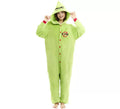 Disfraz o Pijama Duende Navideño verde para adulto