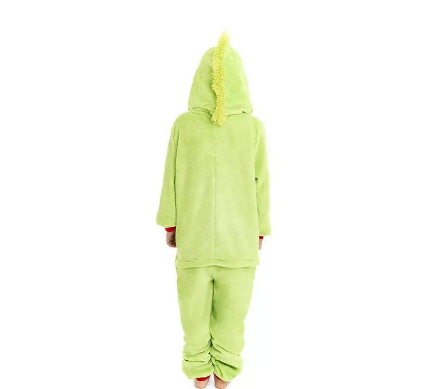 Translation missing: de.Disfraz o Pijama Duende Navideño verde para niños