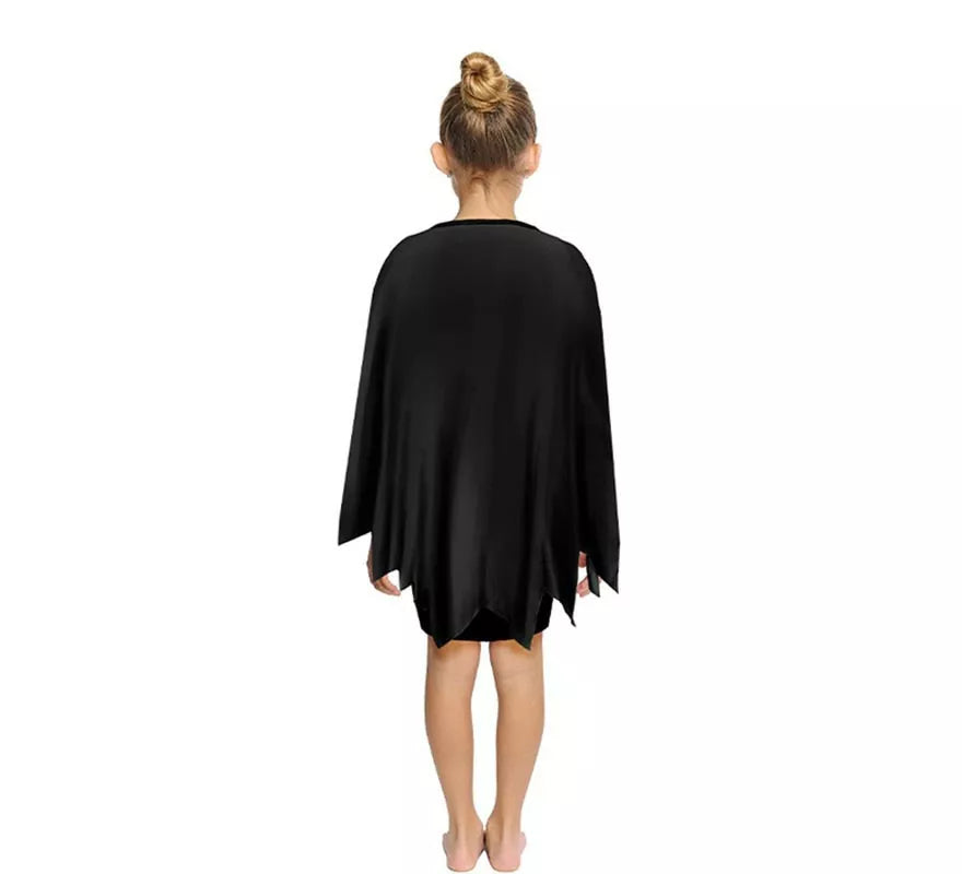 Translation missing: de.Disfraz o Poncho Calabaza feliz negra infantil de 65 cm