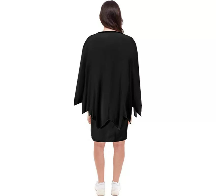 Translation missing: de.Disfraz o Poncho Calabaza negro tenebrosa adulto de 75 cm