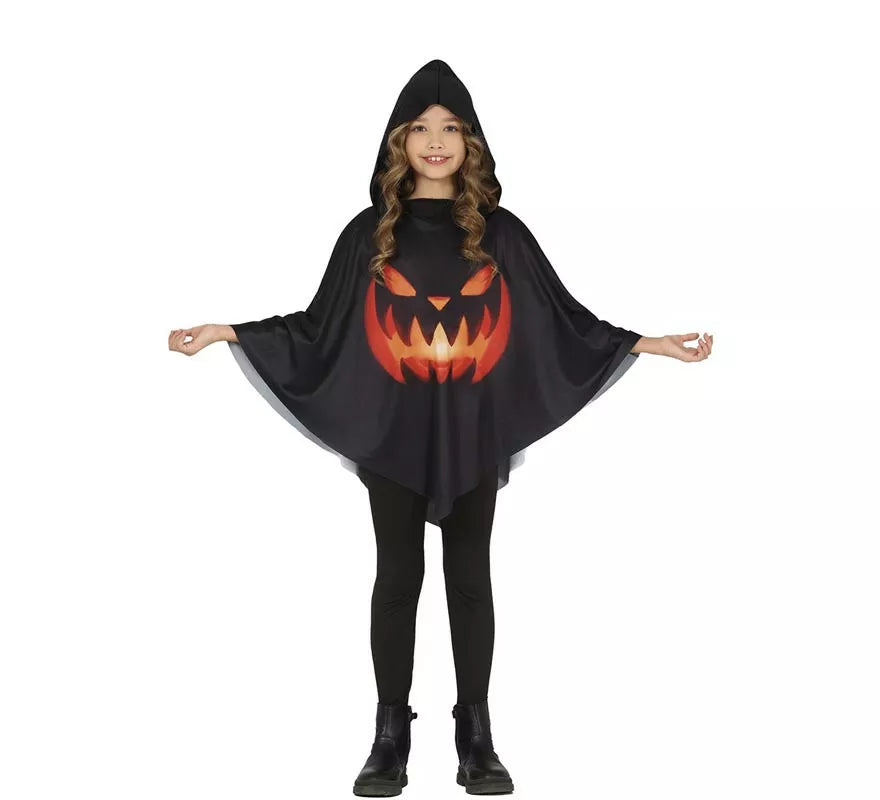 Translation missing: de.Disfraz o Poncho de Calabaza para niños