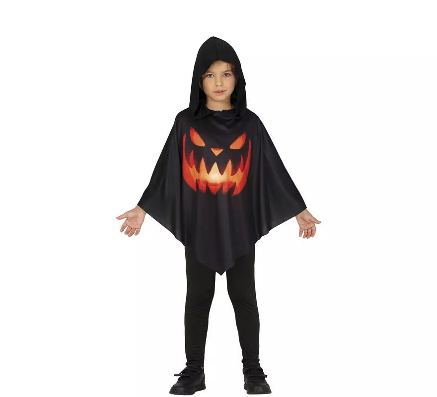 Translation missing: de.Disfraz o Poncho de Calabaza para niños