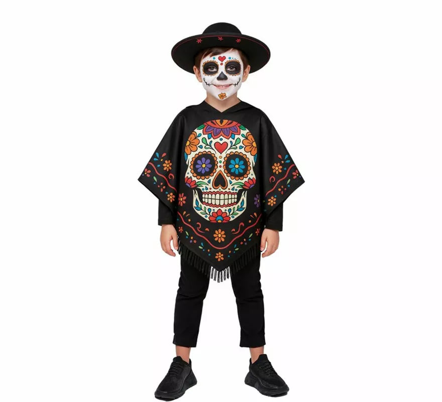 Translation missing: de.Disfraz o Poncho de Catrina para niños